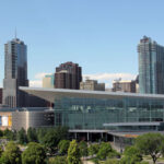 Long-distance view of Denver office building - Colorado Pest Management