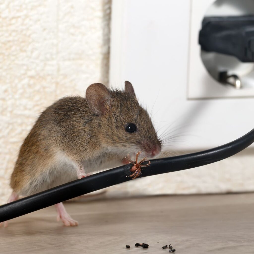 mouse chewing cord
