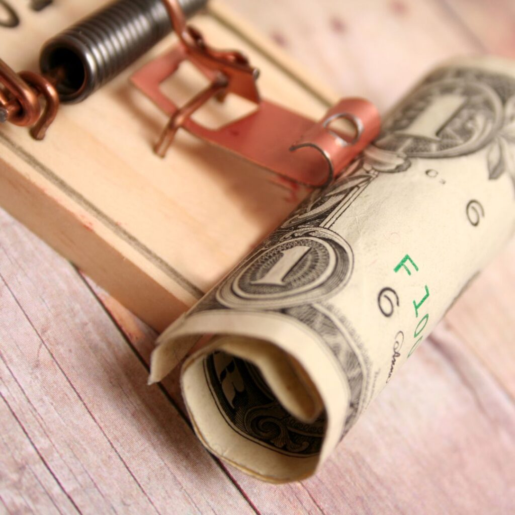 money in a mouse trap