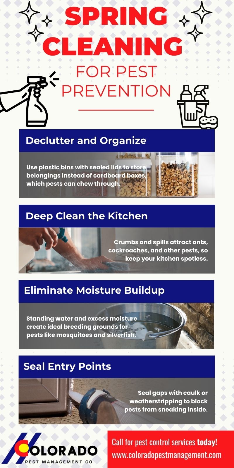 spring cleaning infographic
