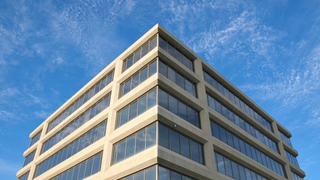 clean exterior of a commercial building